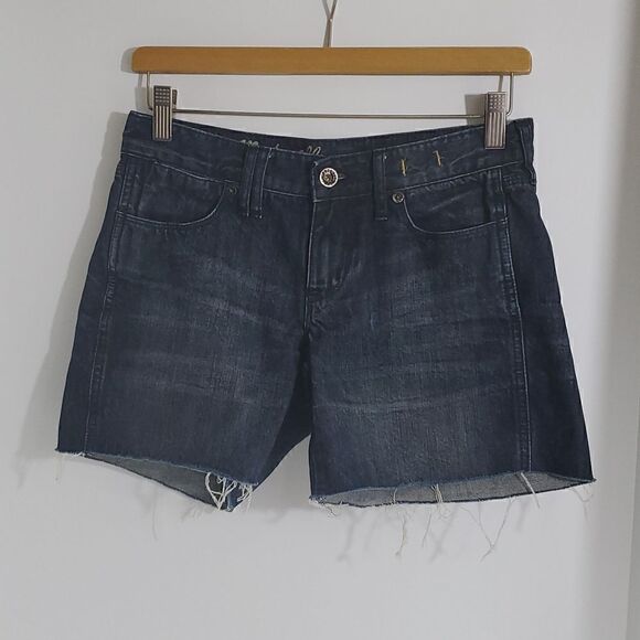 Madewell Pants - Madewell Denim Cut Off Jean Shorts Dark Wash Size 25